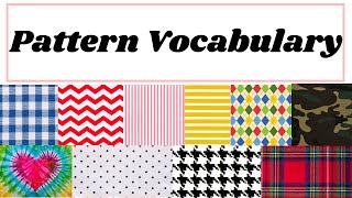 PATTERNS - English Vocabulary