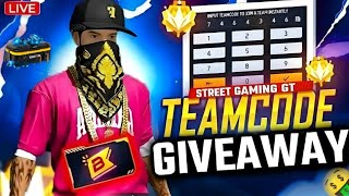 FREE FIRE LIVE 🔴 FASTEST TEAM CODE & 💎PRO E-SPORTS CHALLENGE GIVEAWAY | GT RAJ | E- 26