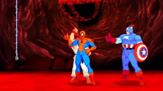 Marvel Vs Capcom 2  Spidermanryucaptain America  Expert Difficulty Playthrough