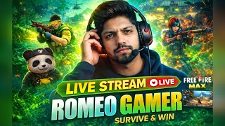 FREE FIRE LIVE 🔥 | 10 Streak Booyah Challenge With ROMEO GAMER 😎 #freefire #romeogamer #shorts