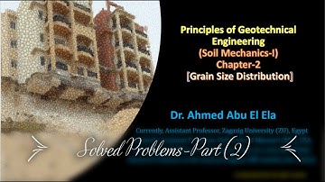 Soil Mech-1 Chapter-2 Part-9 Grain Size SOLVED Examples- Part-2