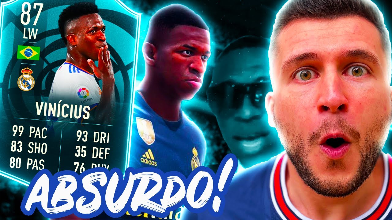 VINICIUS JÚNIOR É LISO DEMAIS!!!! UMA DAS MELHORES CARTAS QUE JÁ JOGUEI!! FIFA 22 - ULTIMATE TEAM