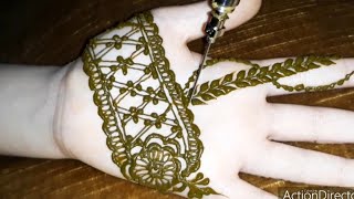 نقش هندي عصري وأنيق شكل جديد للبنات Henna Mehndi Tutorial