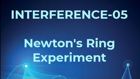 Physical optics and Laser-1. 6 {INTERFERENCE} Newton