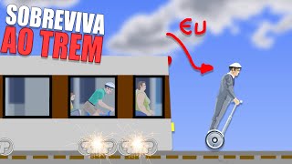 Sobrevivendo ao Trem Impossível no Happy Wheels