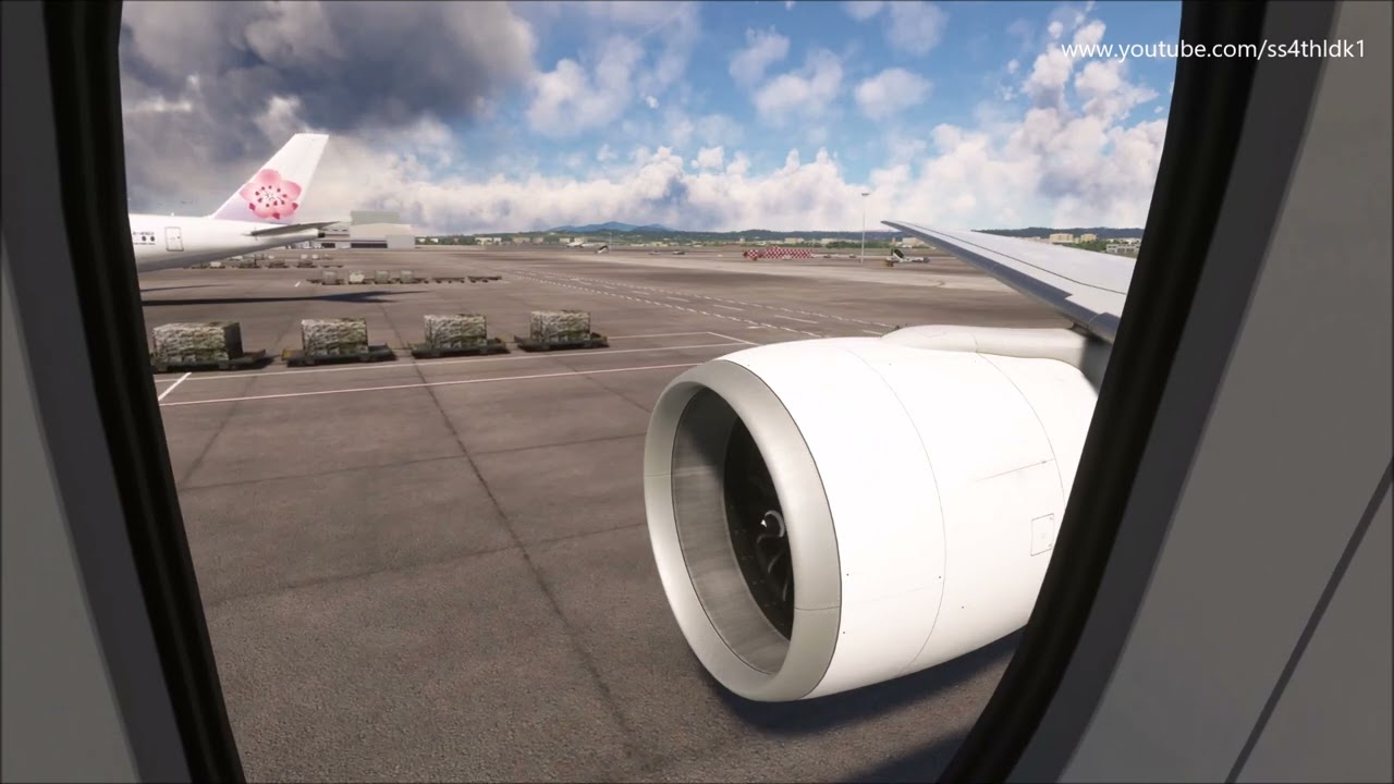PMDG 777 MSFS2020 Eva 801 Taipei to Macau on vatsim with various views