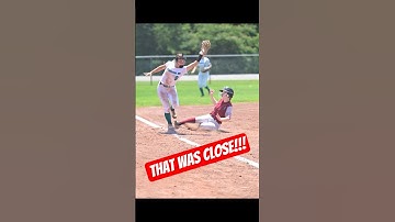 🎯 Watch This Quick Thinking at 3rd Base! #highlights