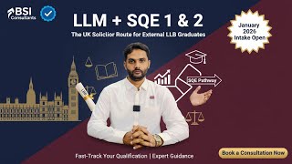 LLM SQE 1 & 2 for UK External LLB Graduates Jan 2026 Intake (UK Solicitor Route)