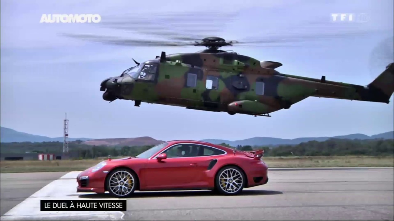 Défi : La Porsche 911 vs Hélicoptère de l'armée