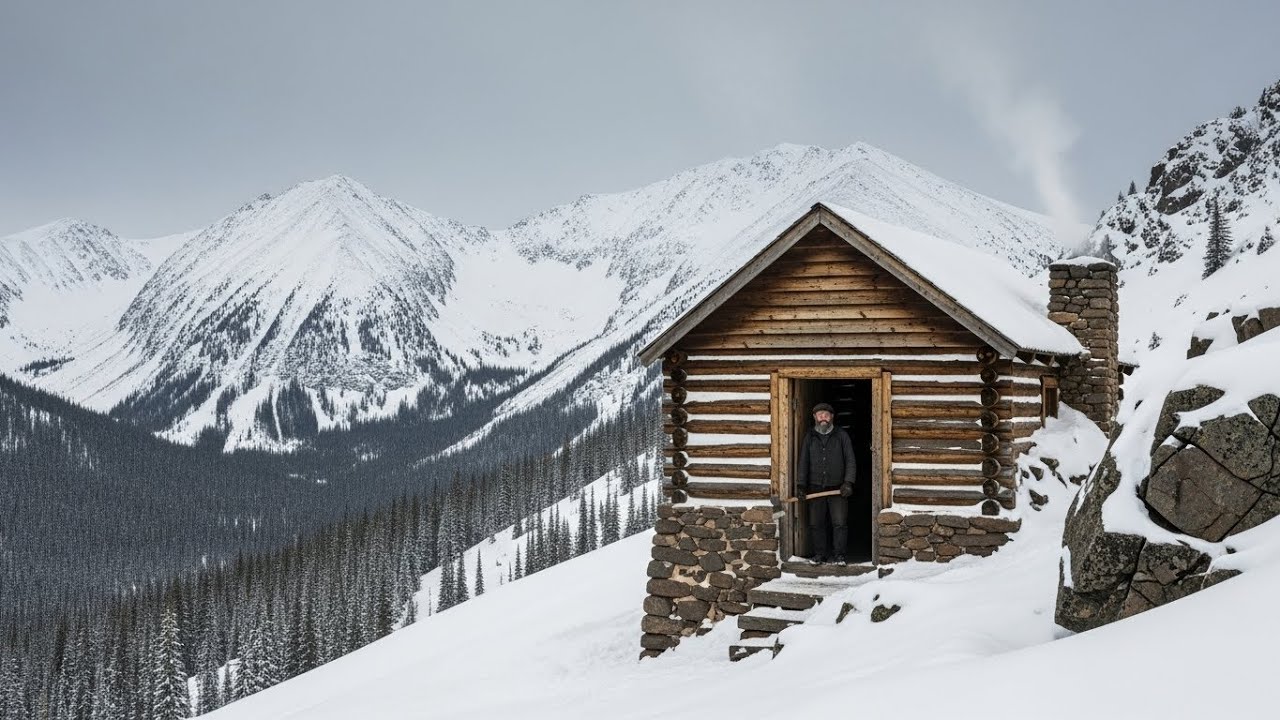 Vysmívali se mu, že staví chatu v horách sám — dokud nepřišla sněhová bouře"