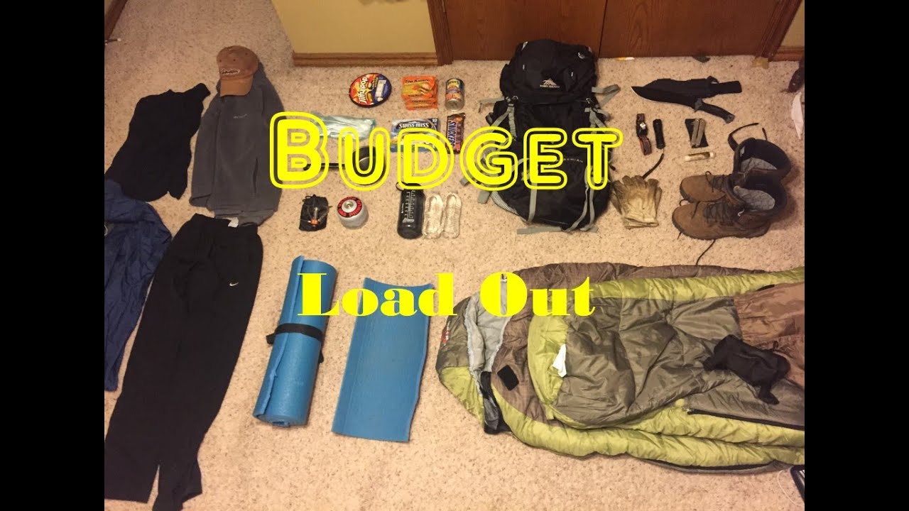 Budget Backpacking Gear Loadout - YouTube