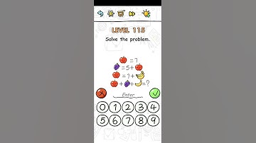 Brain challenge puzzle level 115 Solve the problem walkthrough
