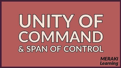 Unity of Command | Span of Control | Principles of Organization | UGC NET JRF Public Administration