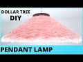 How to make a Pendant Lamp / Lantern || Faux Fur Lamp Shade with Yarn