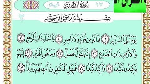سورة الطارق الاية 9-10-11-12-13-14-15-16-17