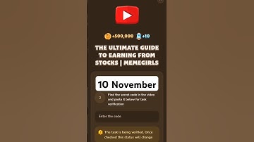 The Ultimate Guide To Earning From Stocks | MemeFi Video Code