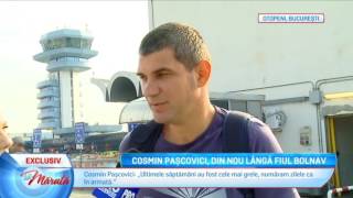 Cosmin Pascovici, din nou langa fiul bolnav
