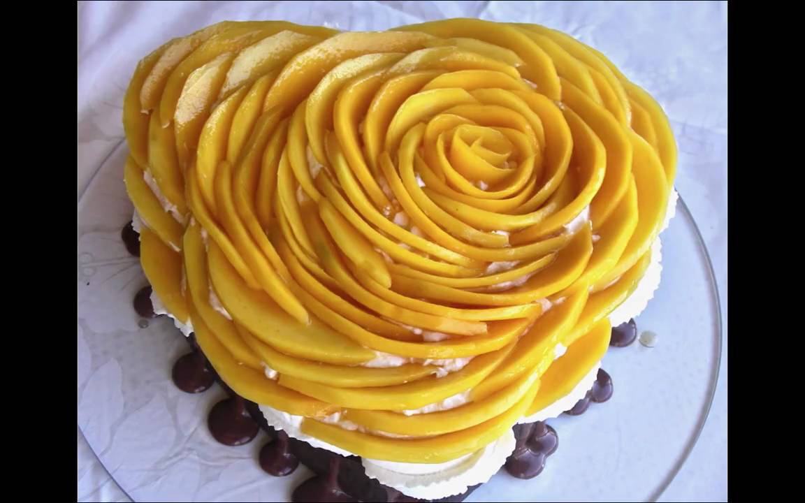 How To Cut Mango For Cake Decoration How To Cut Mango For Cake Decoration