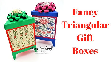 Fancy Triangular Gift Boxes | Triangle Gift Boxes