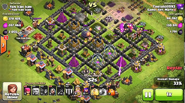 Nearly 5k dark elixir in loot! Raiding strategy vs TH9 - Clash of Clans