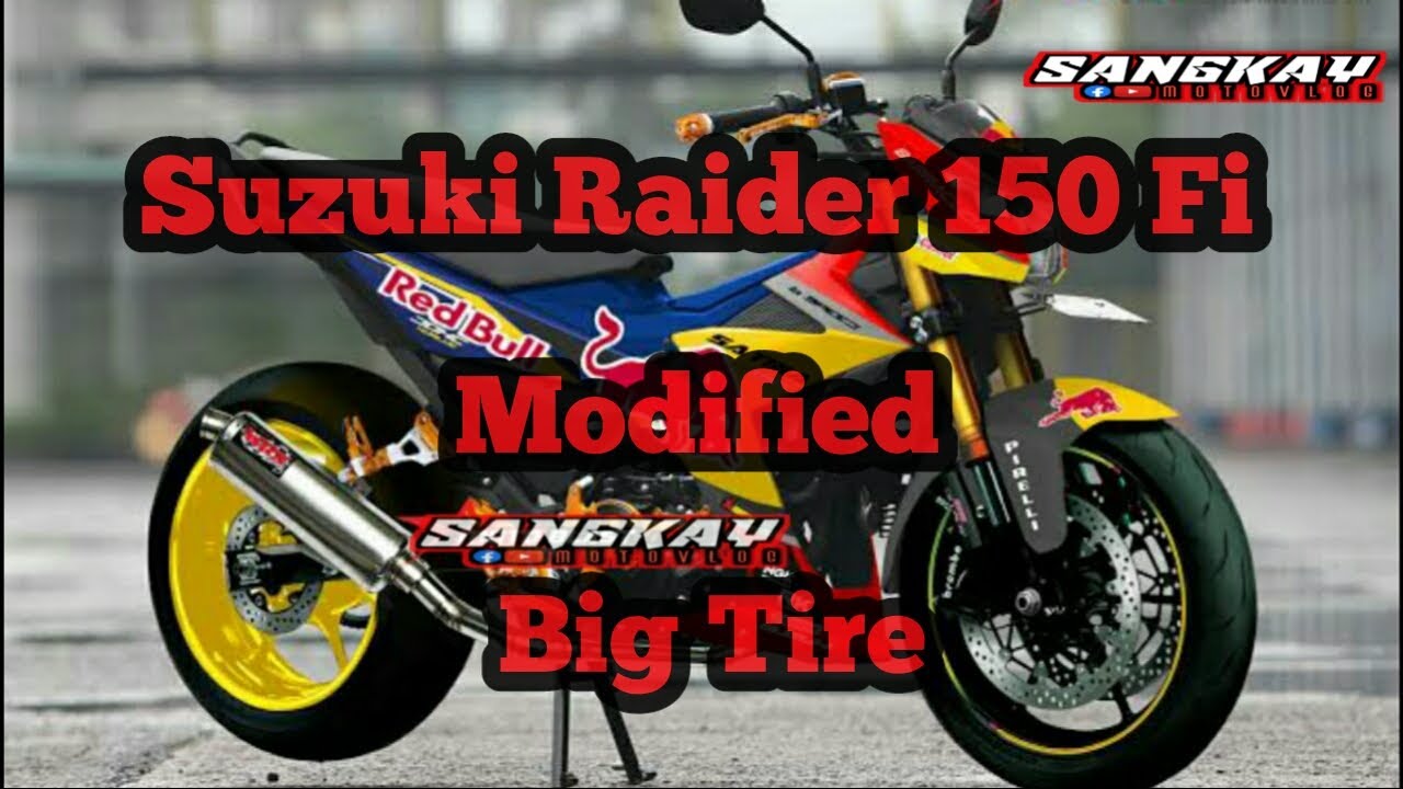 SUZUKI RAIDER 150 FI 2020 MODIFIED BIG TIRE | Sangkay Moto - YouTube