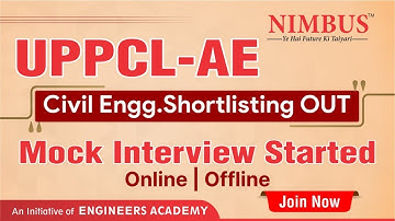 UPPCL AE Civil Engineering Shortlisting Out | online/offline Interview Guidance for UPPCL AE #ea