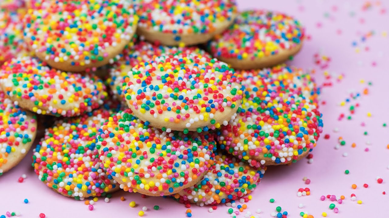 Rainbow Sprinkles Biscuits   Hundreds and Thousands 