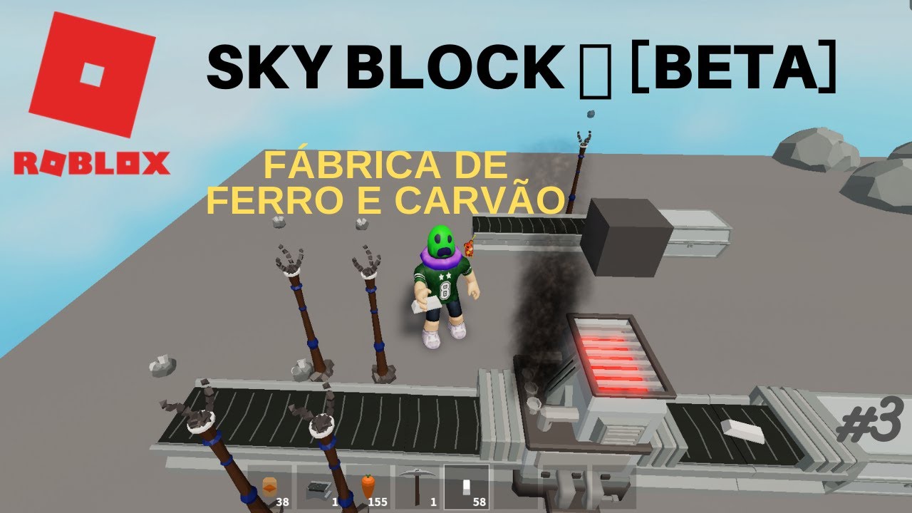 FÁBRICA DE FERROS INFINITOS NO SKYBLOCK DO ROBLOX!! (Iron Farm) 