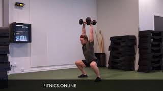 Double Dumbbell Hang Squat Snatch