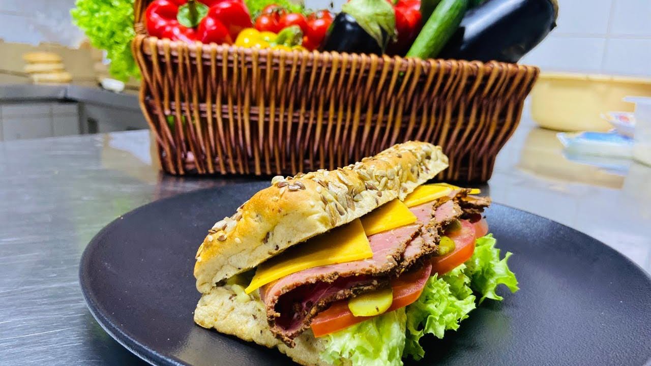 Beef pastrami sandwich YouTube