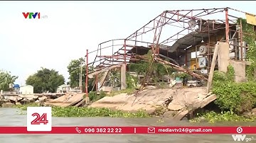 Đắp đê bao ảo - trộm cát thật tại Vĩnh Long | VTV24