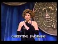 Christine Baranski wins 1989 Tony Award for Best Featured Actress in a Play