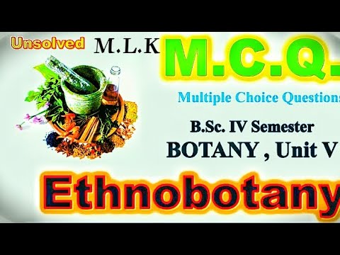 BSC 4th semester botany unit V ETHNOBOTANY 💥🥀🥀💯 - YouTube