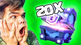 OPENING 20 SUPER MAGICAL CHESTS! (Clash Royale) screenshot 4