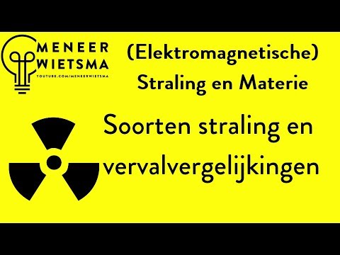 Natuurkunde uitleg Straling 3: Soorten straling en vervalvergelijkingen