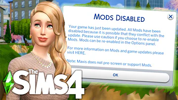 Jak v Sims 4 znovu povolím mody?