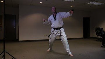 ge baek - ge baek tul | front & rear view | itf taekwondo pattern | David