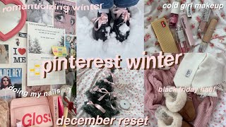 romanticizing winter⛄️🎀 girl christmas grwm | black friday haul, monthly reset- pink, pinterest szn