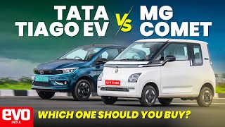 Tata Tiago EV vs MG Comet | Which EV Should You Buy? | evo India