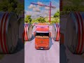 Long Capsule Buses vs Hydraulic Press Crush - BeamNG.drive