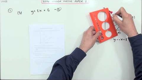 2014 SQA Higher Maths: paper 2 no.1: Lines in a triangle