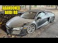 Abandoned supercar audi r8  first wash in years  car detailing restoration