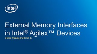Integration of Memory Interfaces in Intel® Agilex™ Devices screenshot 5