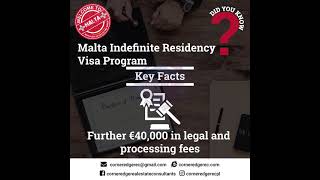 Malta Indefinite Residency Visa Program, Maltese Golden Residence Visa