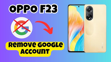 OPPO F23 Remove google account || How to remove the google account || How to delete google account