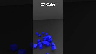 From 1 to 60000 cubes - satisfying blender physics simulation! #trending #shorts #viral #satisfying