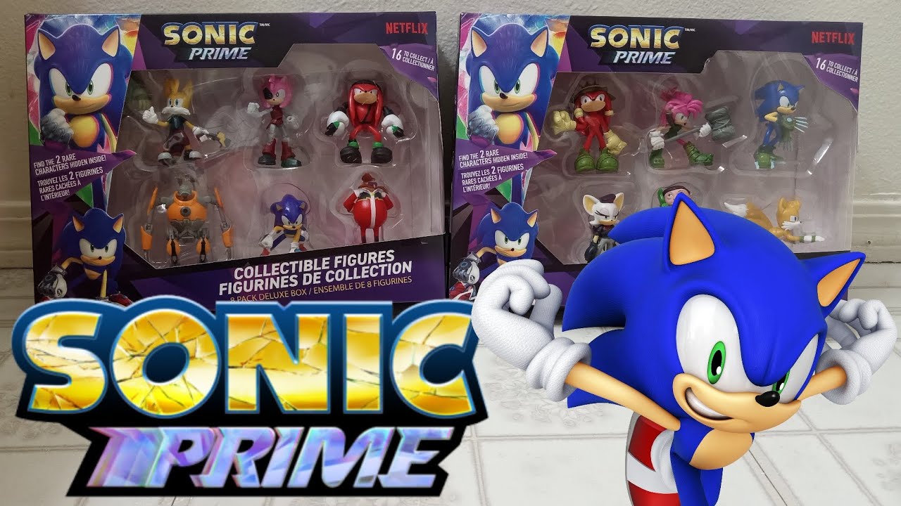 Sonic Prime Toys, 8 Figures Including 2 Rare Hiden Characters