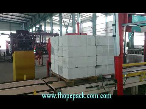 pallet wrapping machine and strapping machine for AAC and Conblock