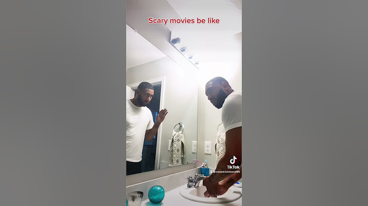 Scary ghost mirror
