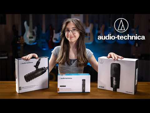 Audio Technica Microphones for BASS, Drums, Vocals and ALL Your Production Needs.